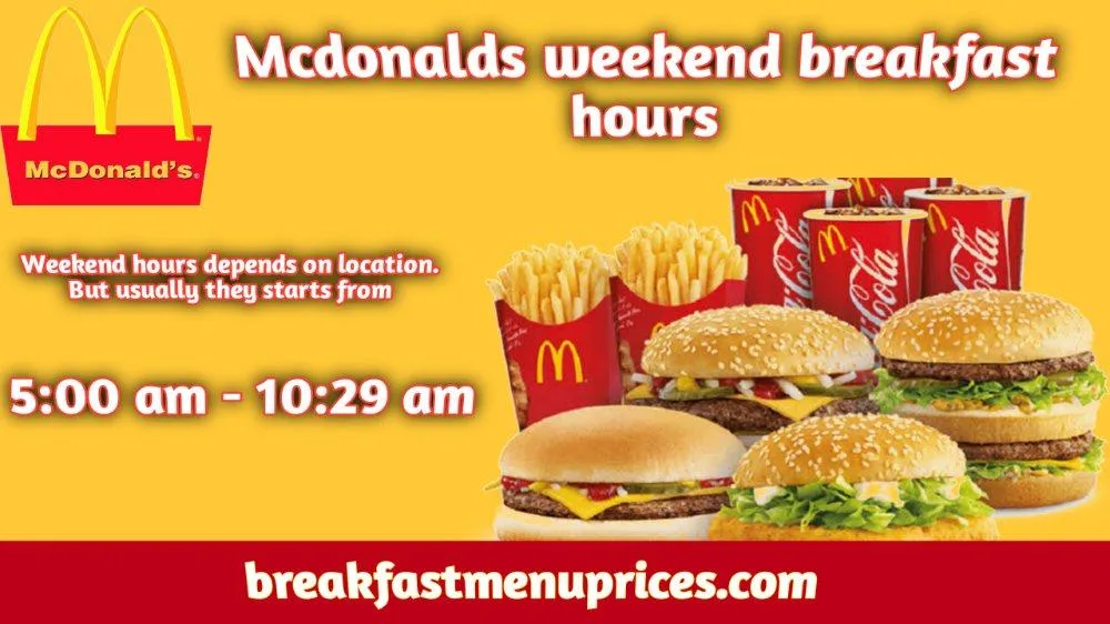 Mcdonalds breakfast hours