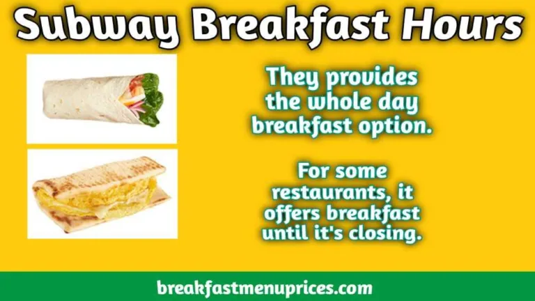 Subway Breakfast Hours And Delivery Locations