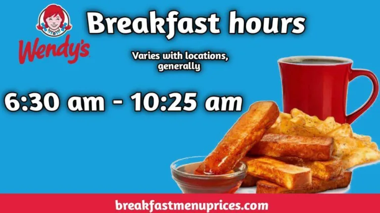 Wendy’s Breakfast Hours And Delivery Locations