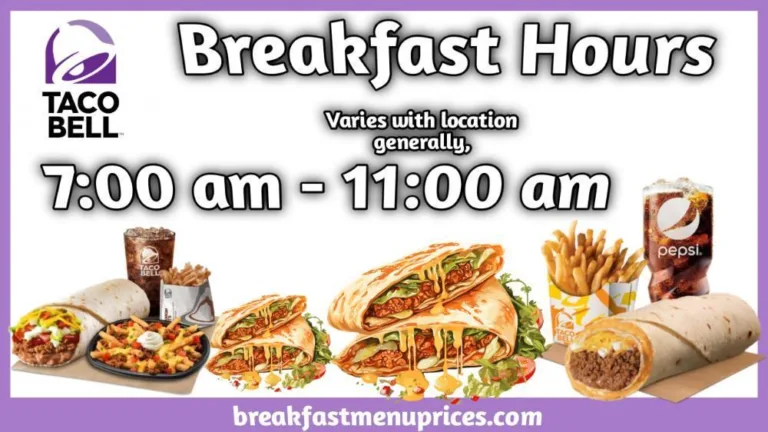 Taco Bell Breakfast Hours And Delivery Locations