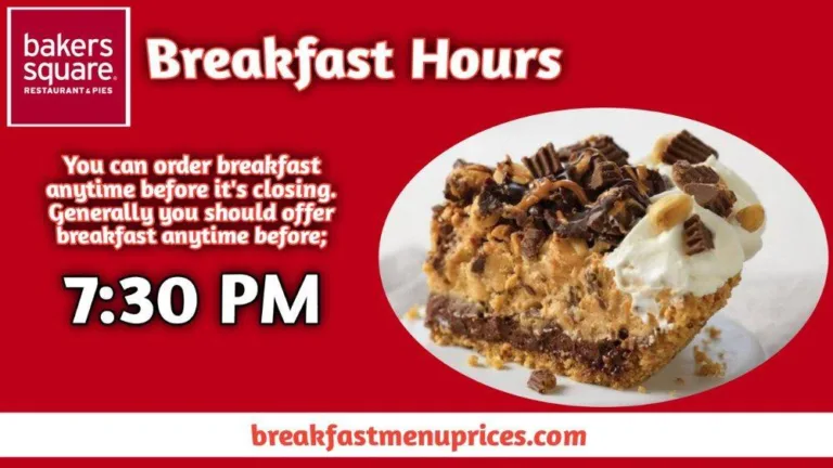 Bakers Square Breakfast Hours And Delivery Locations