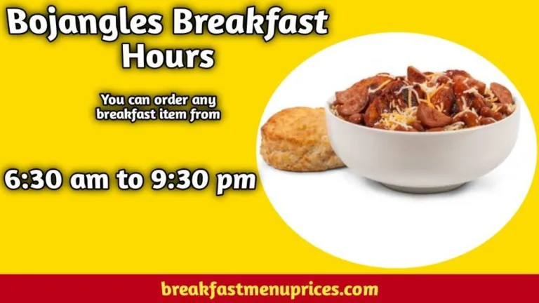 Bojangles Breakfast Hours And Delivery Locations 