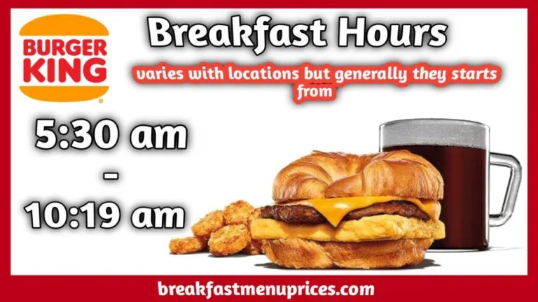 Burger King Breakfast Hours And Delivery Locations