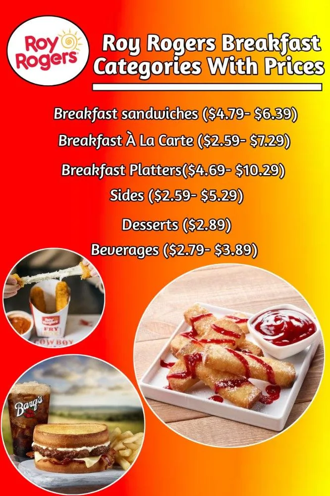 Roy Rogers Breakfast Menu With Prices