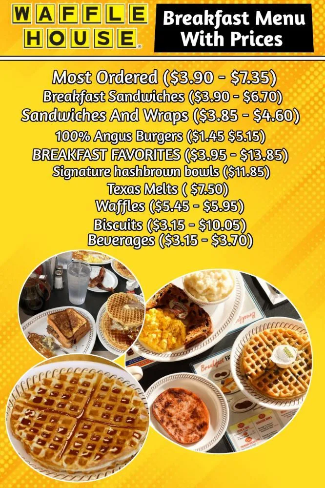 Waffle House Breakfast Menu With Prices