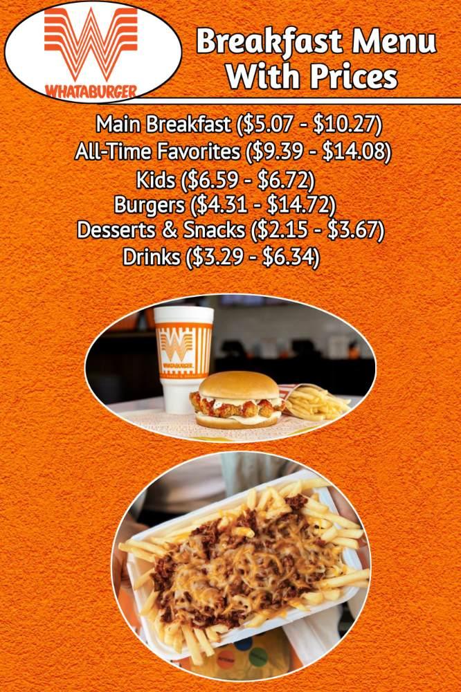 Whataburger Breakfast Menu With Prices