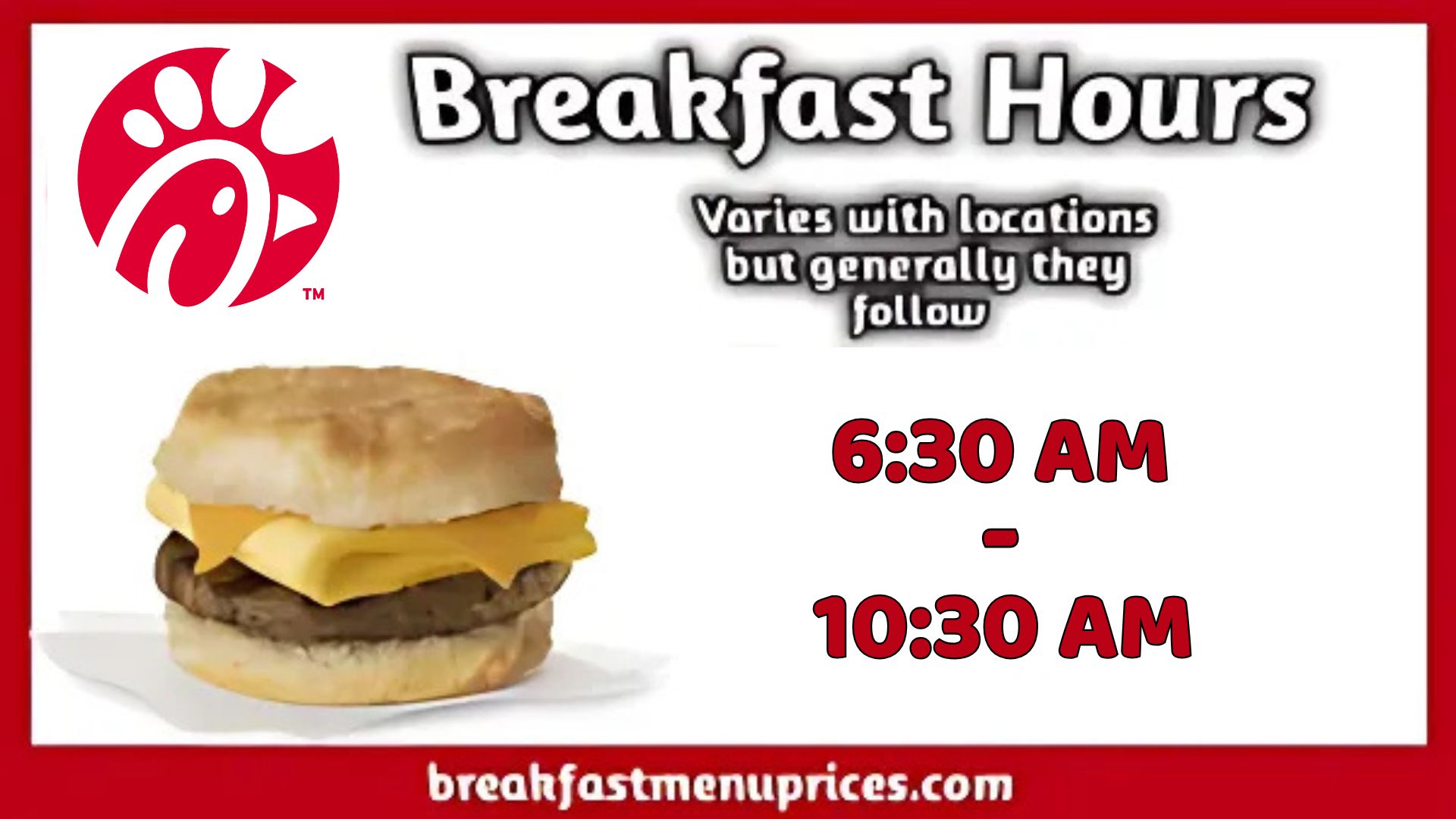 Chick-Fil-A Breakfast Hours