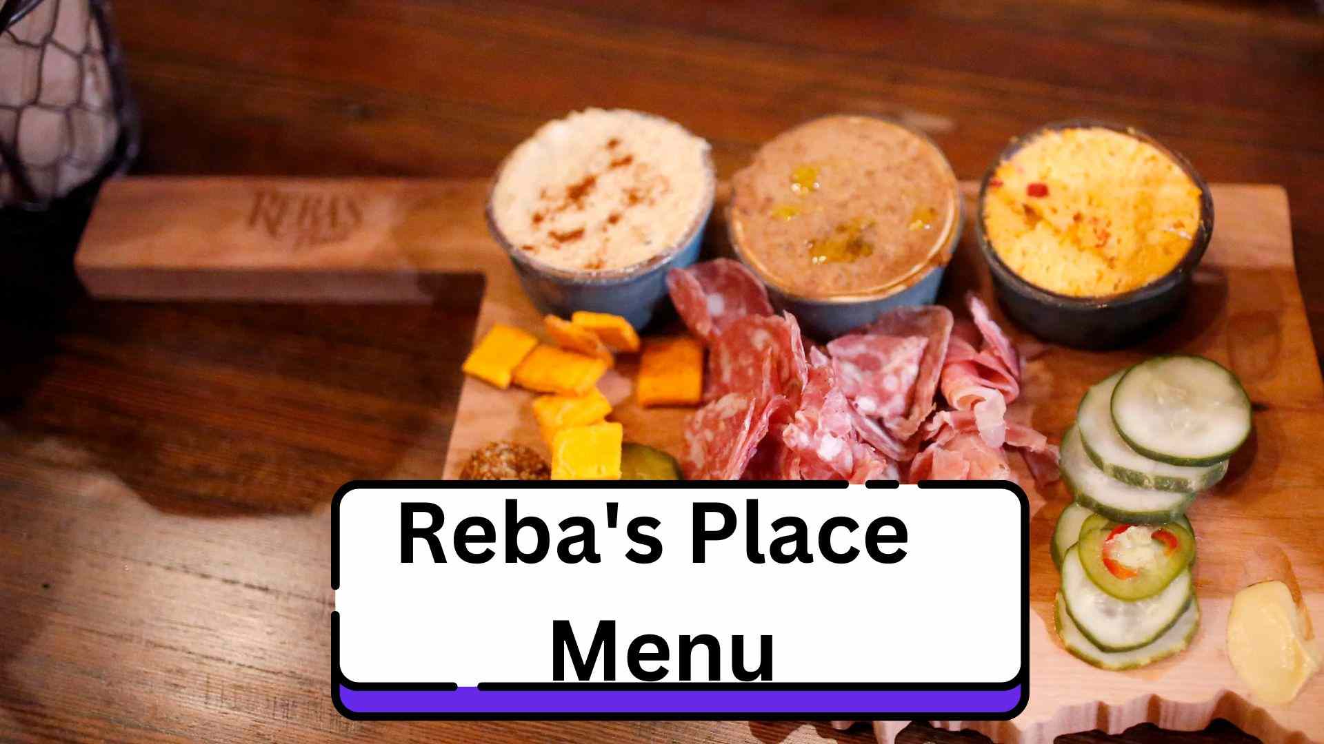Reba's Place Menu with prices