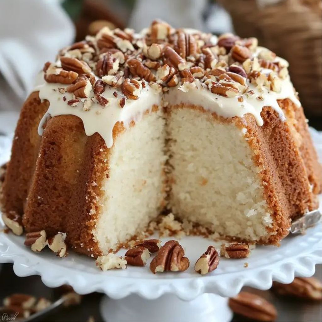 Butter Pecan Pound Cake Recipe