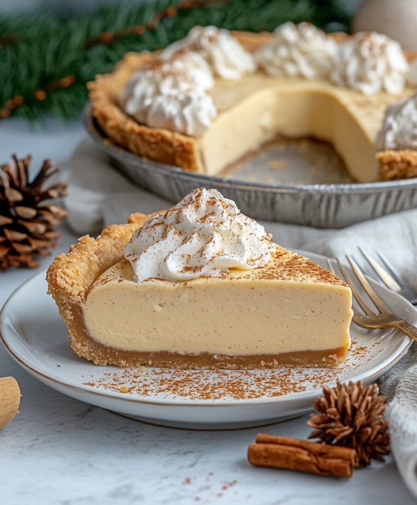 No-Bake Eggnog Pie