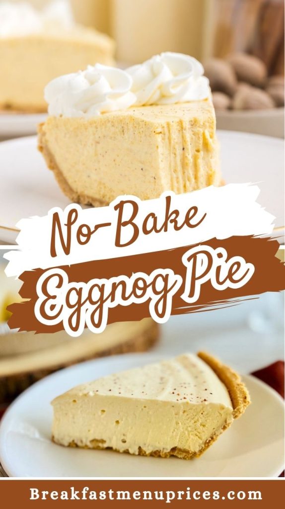 No-Bake Eggnog Pie