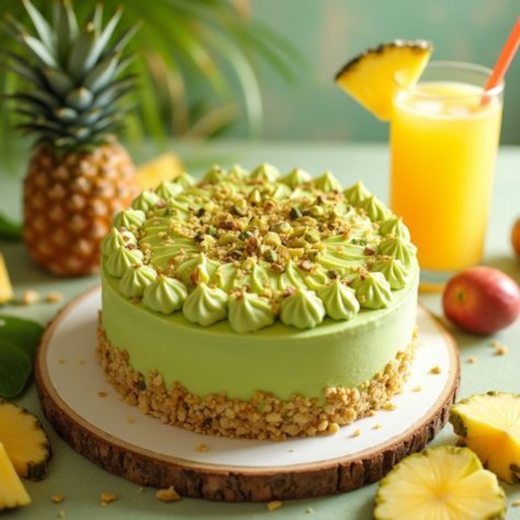 Pistachio Pineapple Cake Recipe