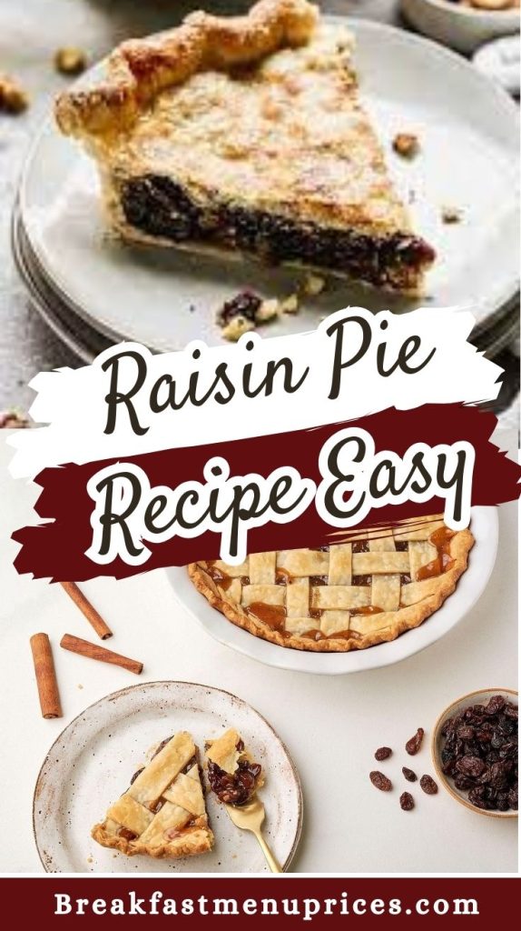 Raisin Pie Recipe Easy