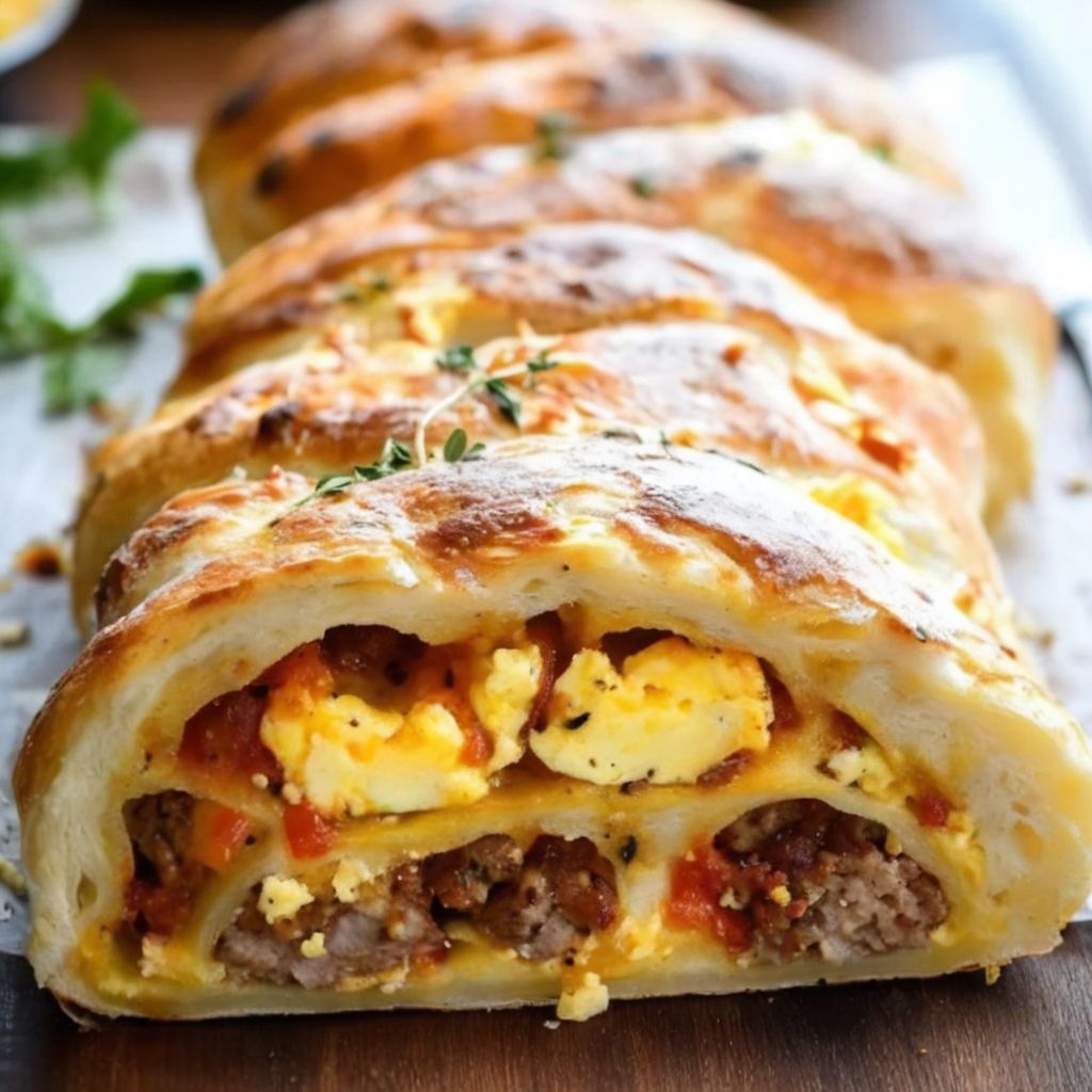 Breakfast Stromboli