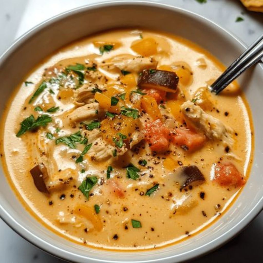Creamy Chicken Tortilla Soup