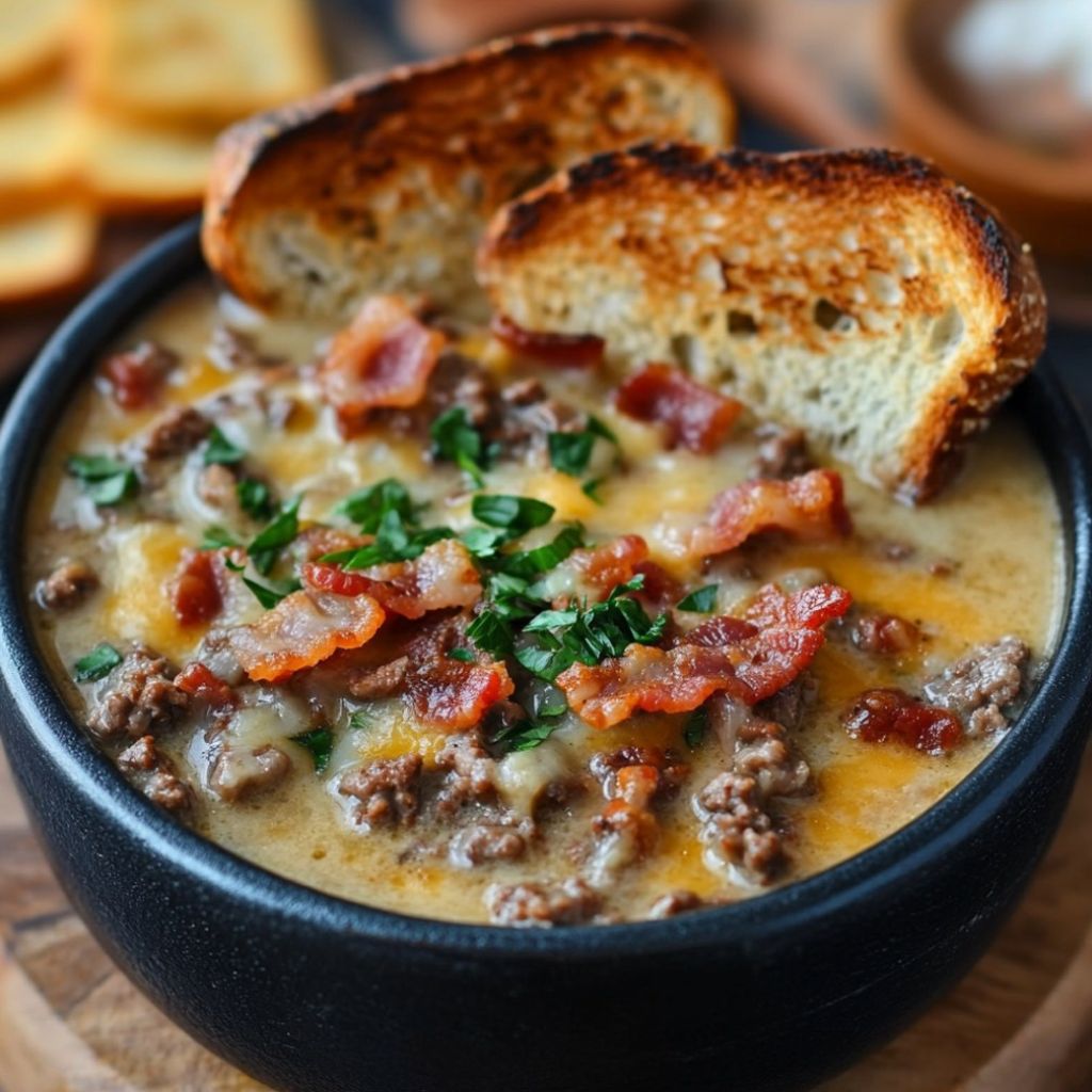 Philly Cheesesteak Soup