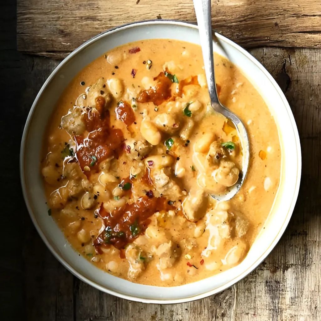 Creamy Bean Soup with Sausage