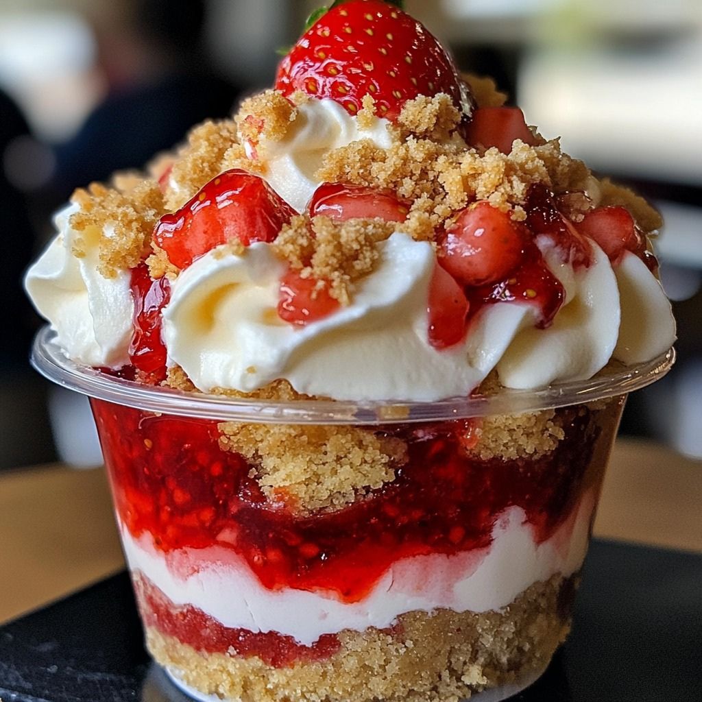 Strawberry Crunch Cheesecake Cups