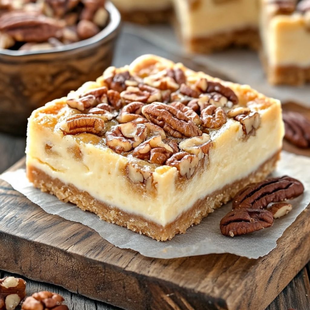 Pecan Pie Cheesecake Bars