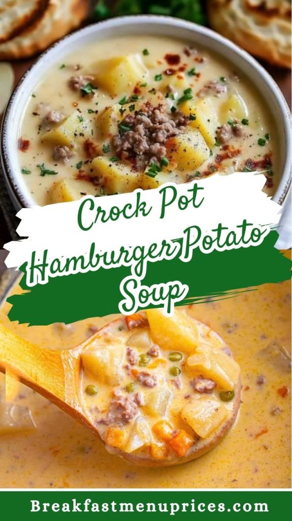 Crockpot Hamburger Potato Soup Recipe