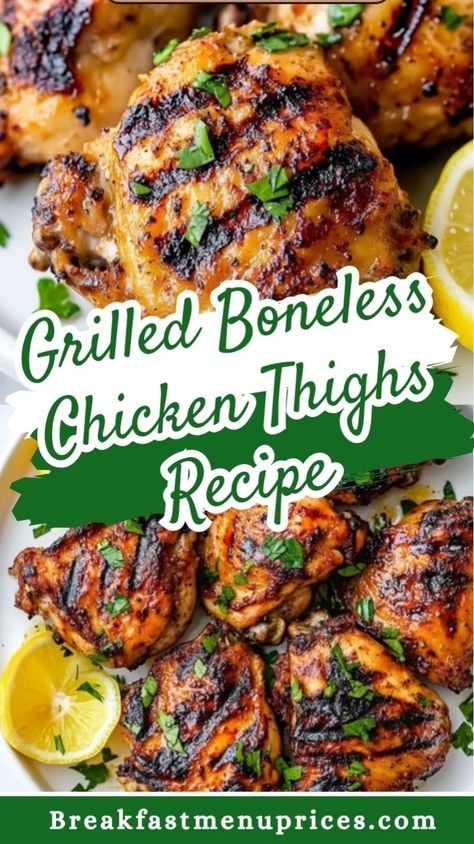 Grilled Boneless Chicken Thighs Recipe