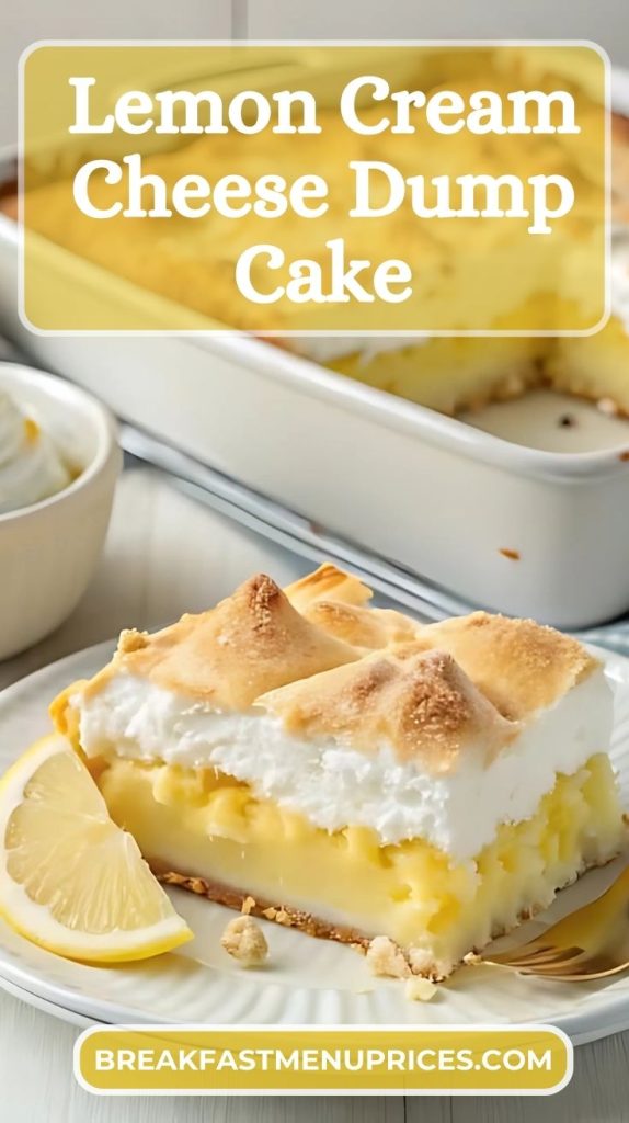 Lemon Cream Cheese Dump Cake