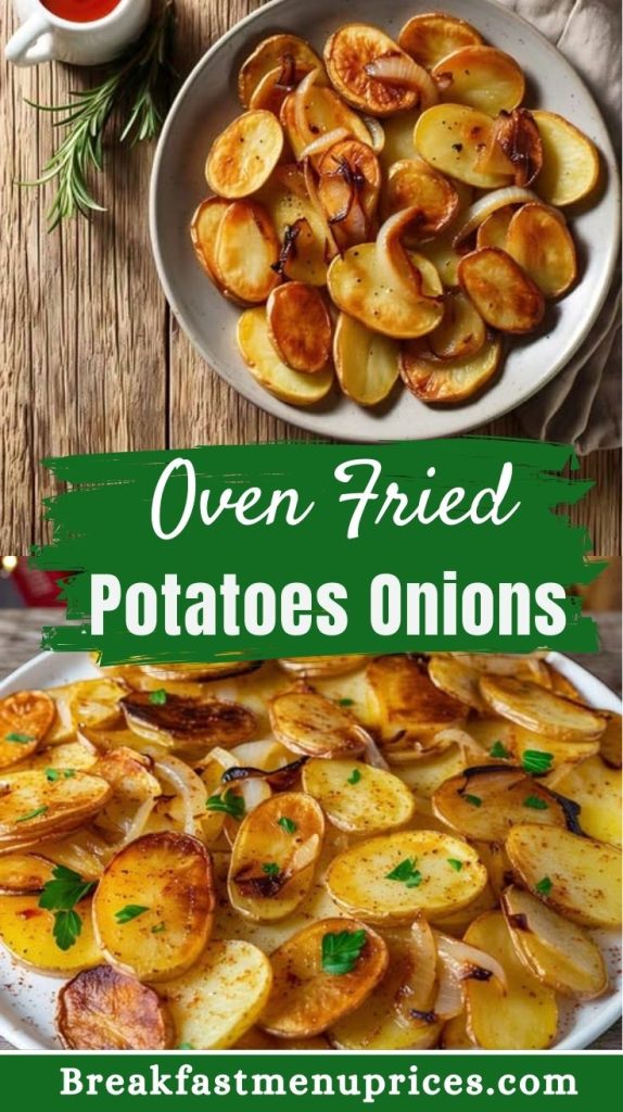Oven Fried Potatoes Onions Recipe