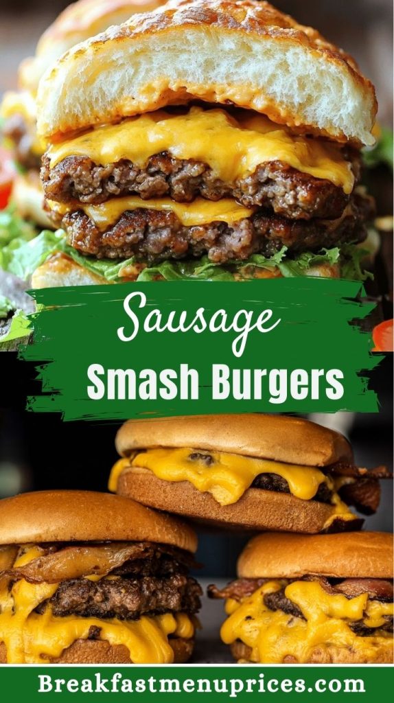 Sausage Smash Burgers