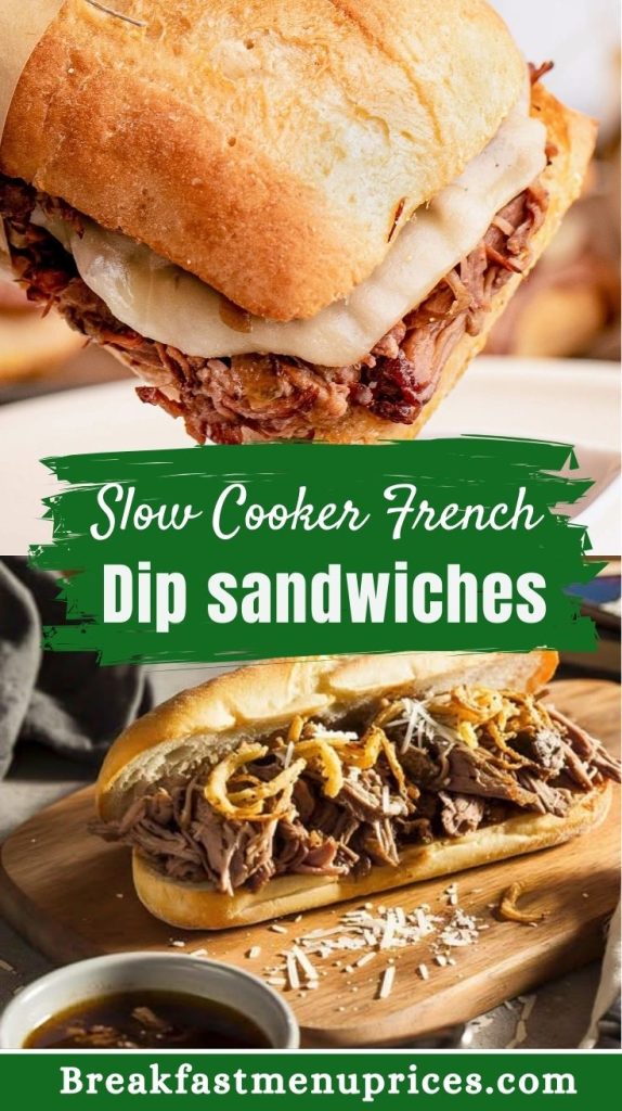 Slow Cooker French Dip Sandwiches 