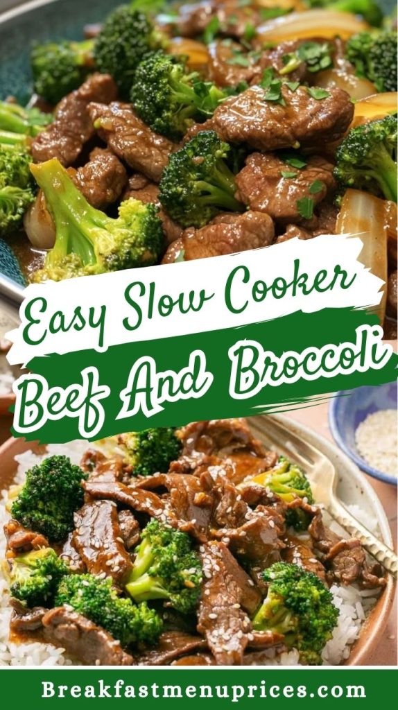 Easy Slow Cooker Beef and Broccoli
