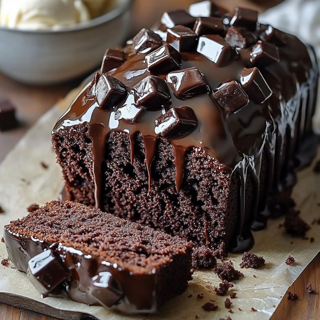 Hot Fudge Brownie Bread