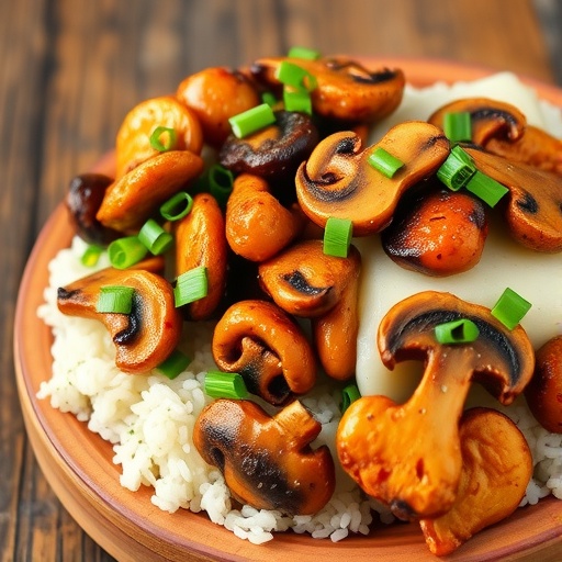Black Pepper Chicken with Mushrooms