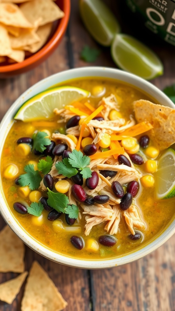 Crock Pot Green Enchilada Chicken Soup