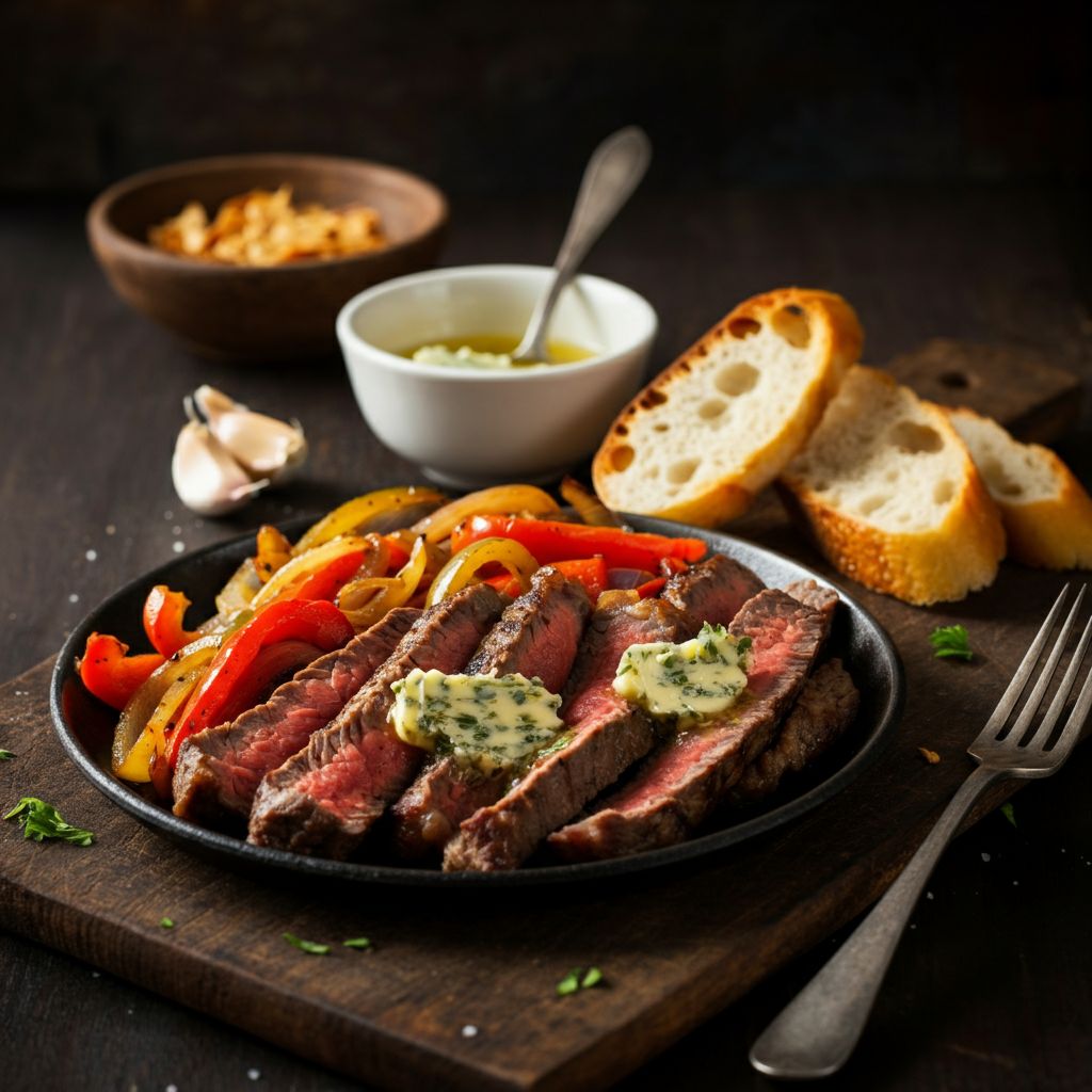 Roasted Garlic Steak Fajitas
