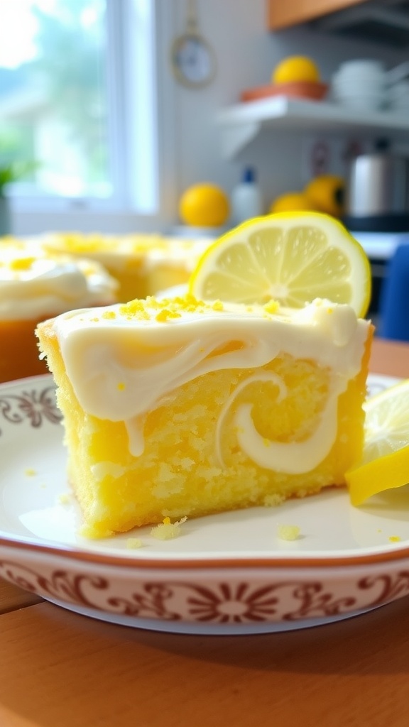 Lemon Cream Cheese Dump Cake