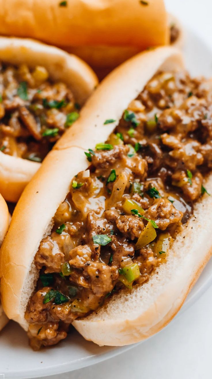 Cheesy Hot Beef Sandwich