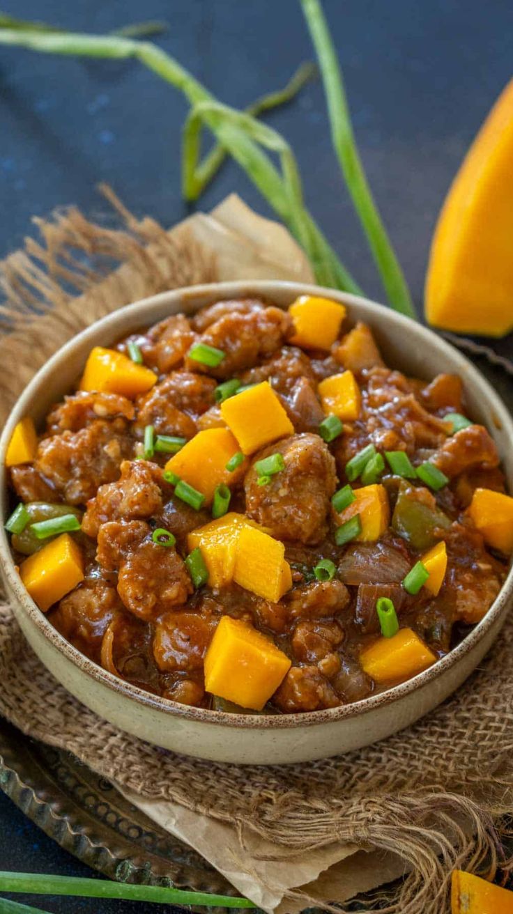 Chinese Style Mango Chicken Stir Fry Recipe