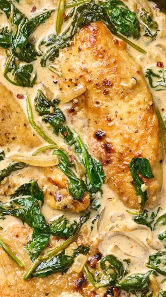 Creamy Spinach Chicken Recipe