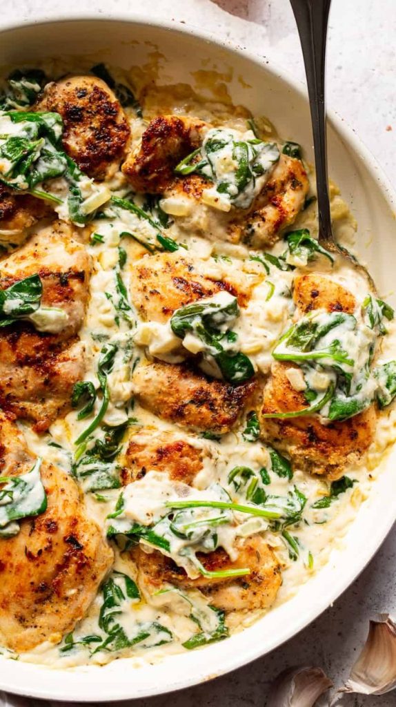 Creamy Spinach Chicken Recipe