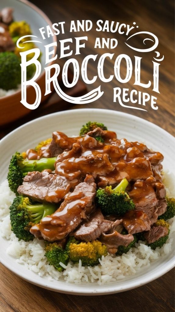 Fast and Saucy Beef and Broccoli Recipe