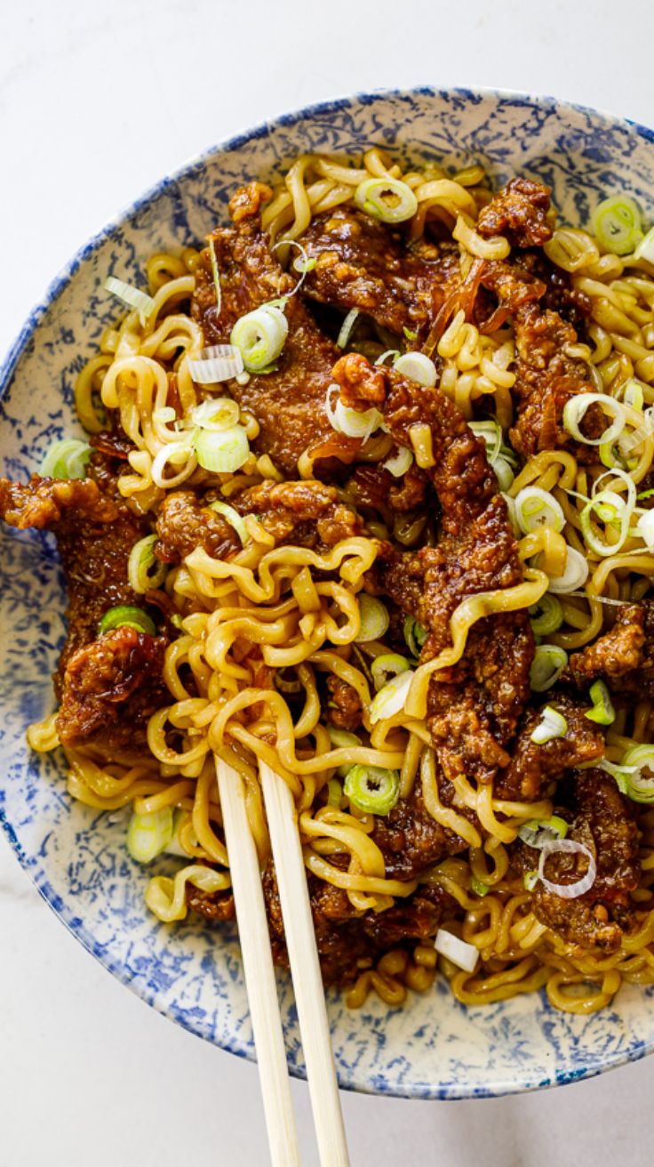 Honey Soy Crispy Beef and Noodles