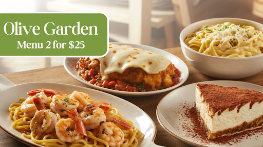 Olive Garden Menu 2 for $25 1 Olive Garden Menu 2 for $25