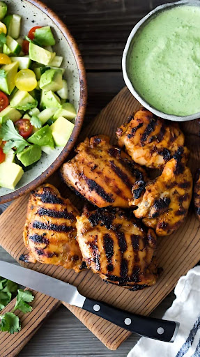 Peruvian Chicken with Green Sauce (Aji Verde) Recipe