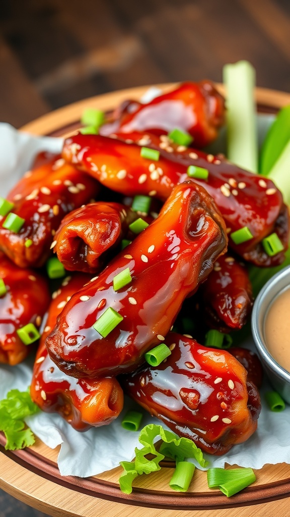 Savory Sticky Chicken Asian Wings Recipe 1 Chicken Asian Wings