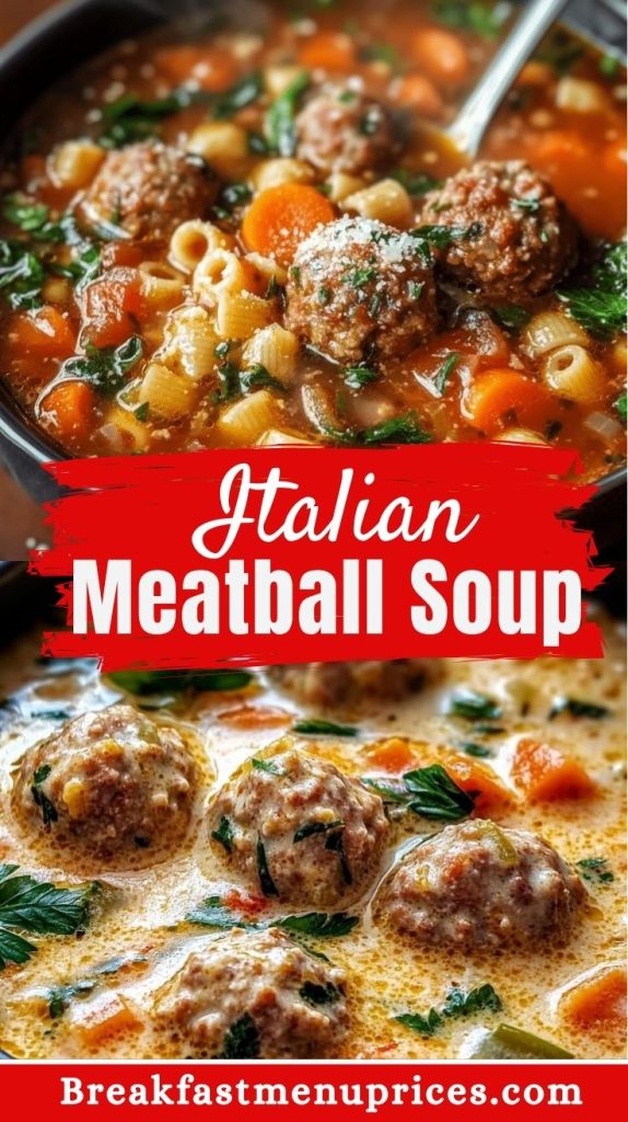 Hearty Italian Meatball Soup Recipe
