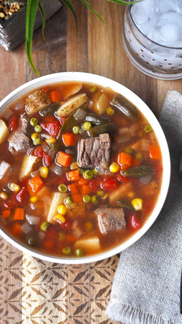 Old Fashioned Vegetable Beef Soup Recipe