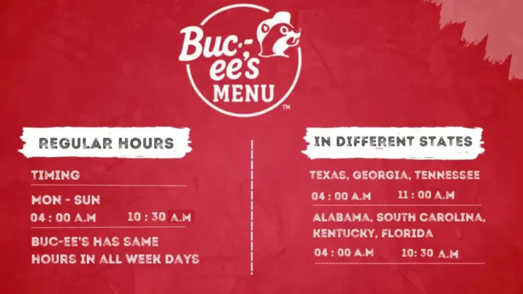 Buc-ee’s Breakfast Hours Buc-ee's Breakfast Menu Prices