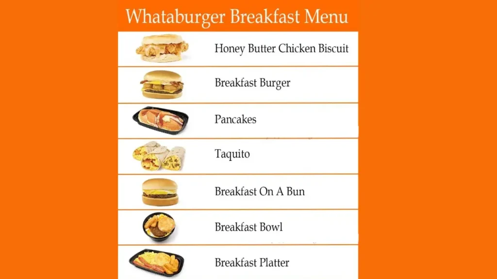 Popular Breakfast Items Whataburger Menu Breakfast
