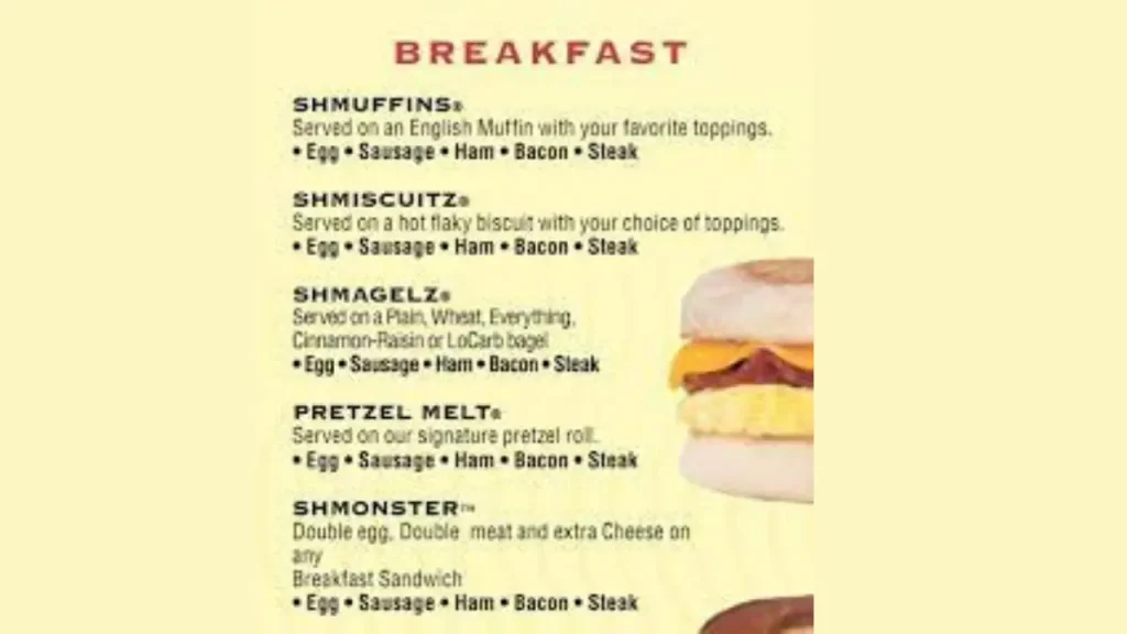 Classic Sandwiches Sheetz Breakfast Menu with Prices