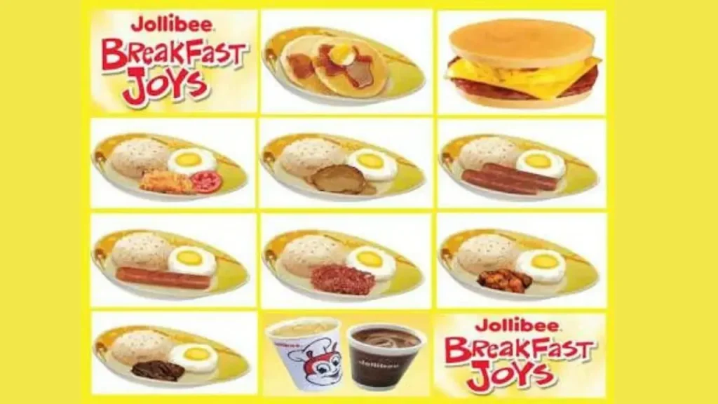 Filipino Classics Jollibee Breakfast Menu